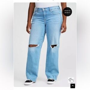 Torrid perfect wide leg vintage fit jeans